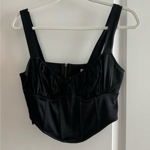 Corset style crop top
